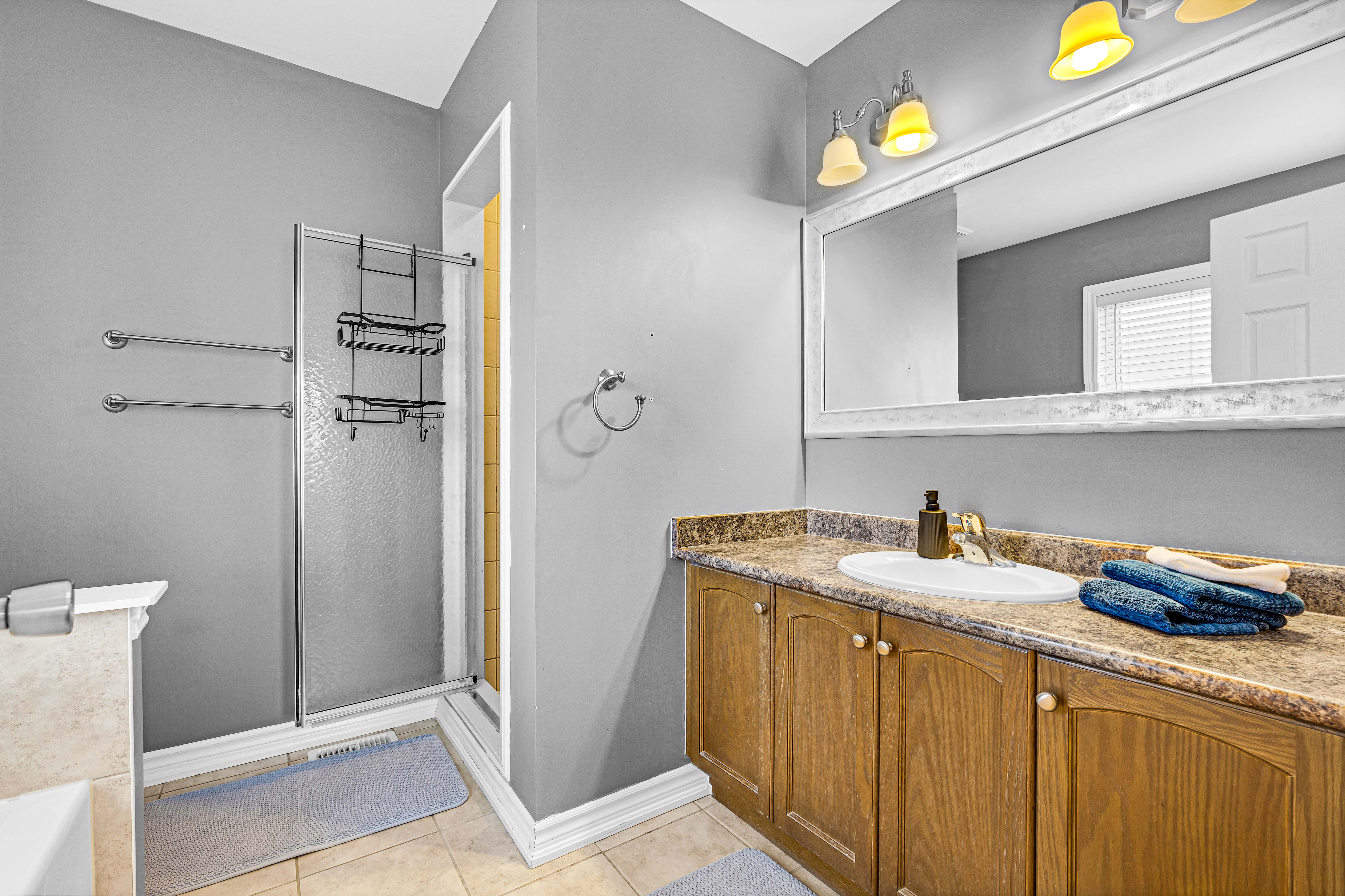 Ensuite bathroom with shower